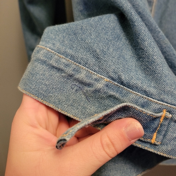 Bob Mackie Wearable Art Vintage Ed Hardy Bejeweled Blue Jean Jacket Large - Picture 5 of 7